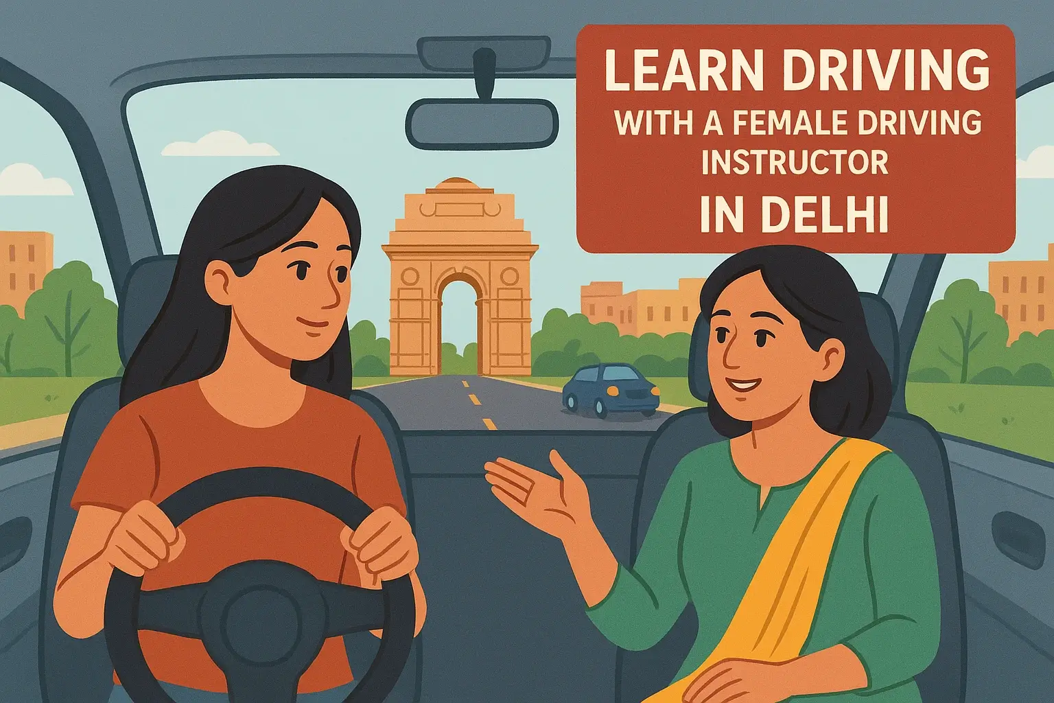 Female Driving Instructor in Delhi