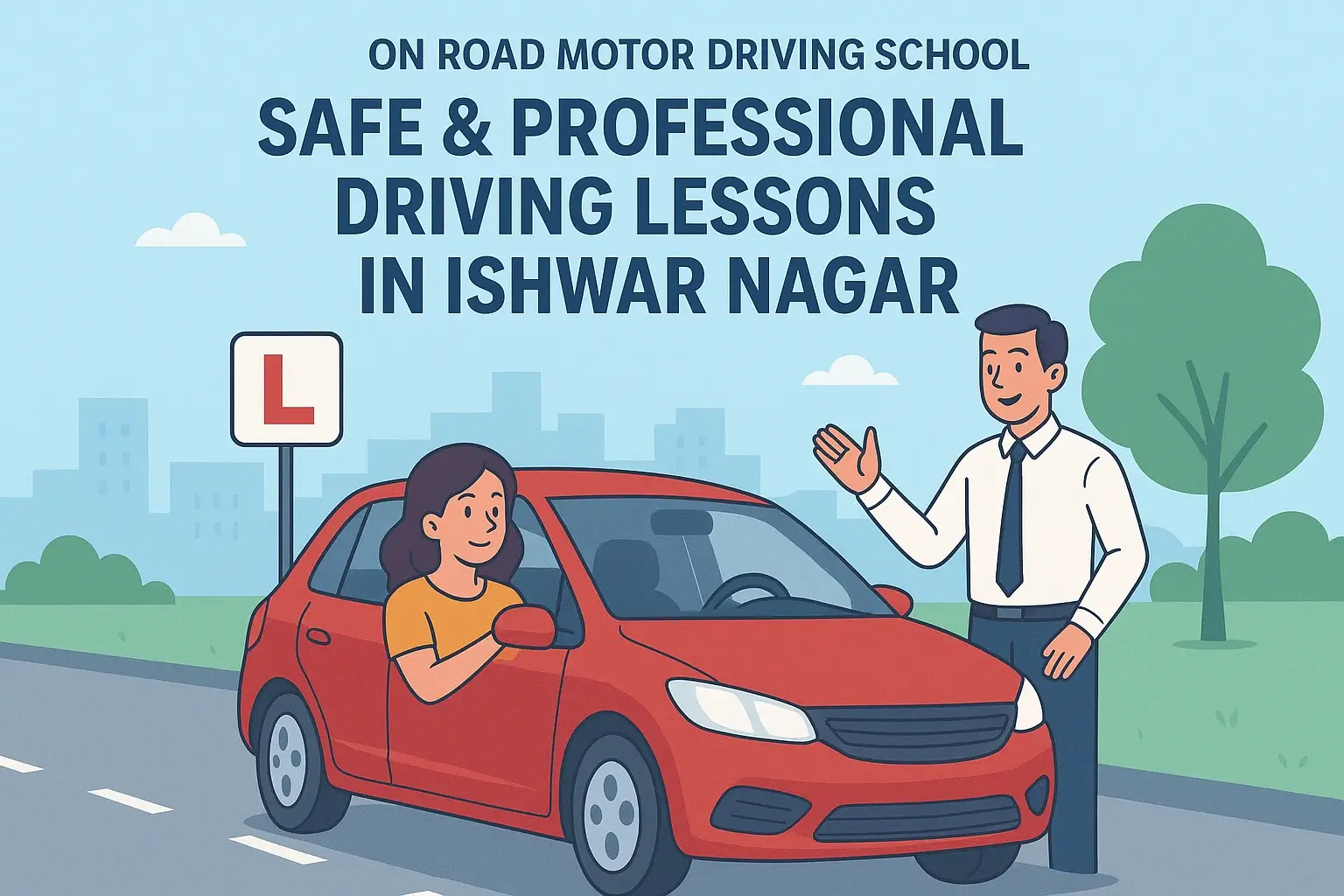 Lessons in Ishwar Nagar – On Road Motor Driving School
