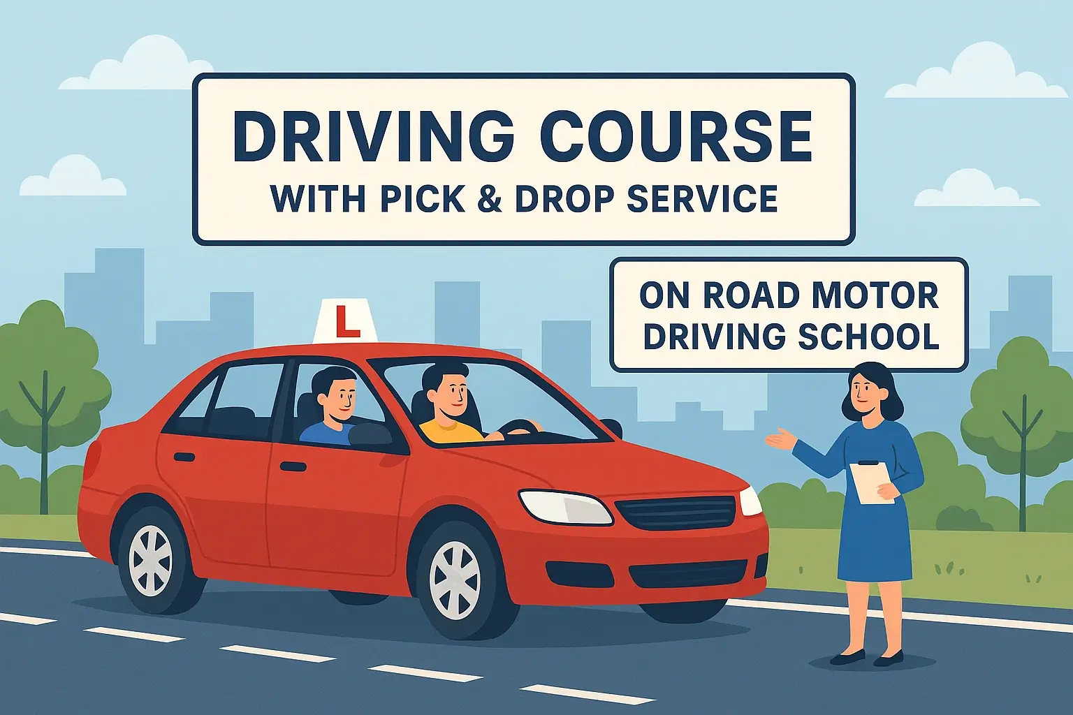 driving course with pick & drop service