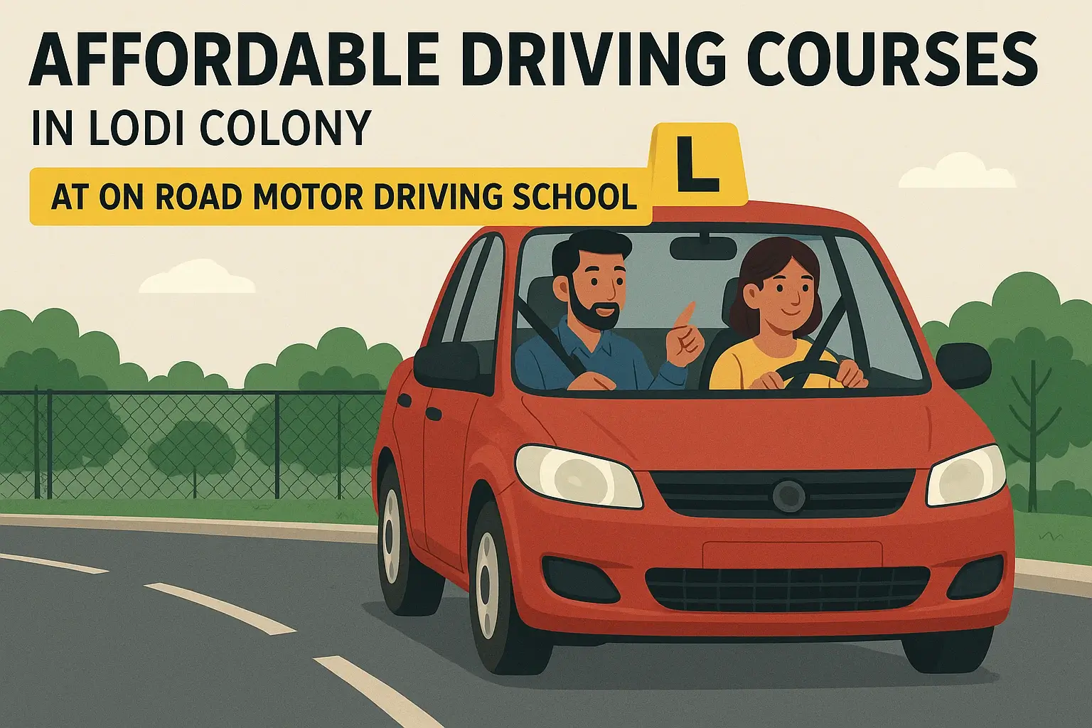 Driving School in Lodi Colony