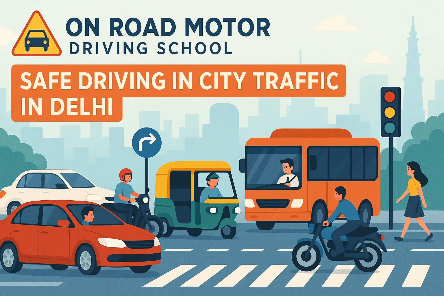 safe driving training Delhi city traffic