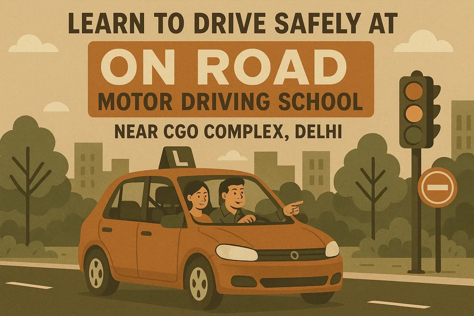 driving school near CGO Complex Delhi