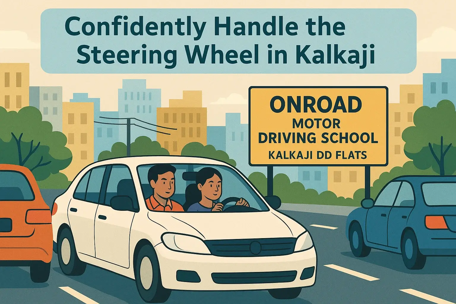 Driving School Near Kalkaji DD Flats