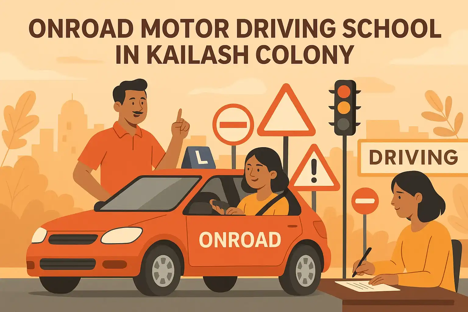 Driving School in Kailash Colony – OnRoad Motor Driving School.webp