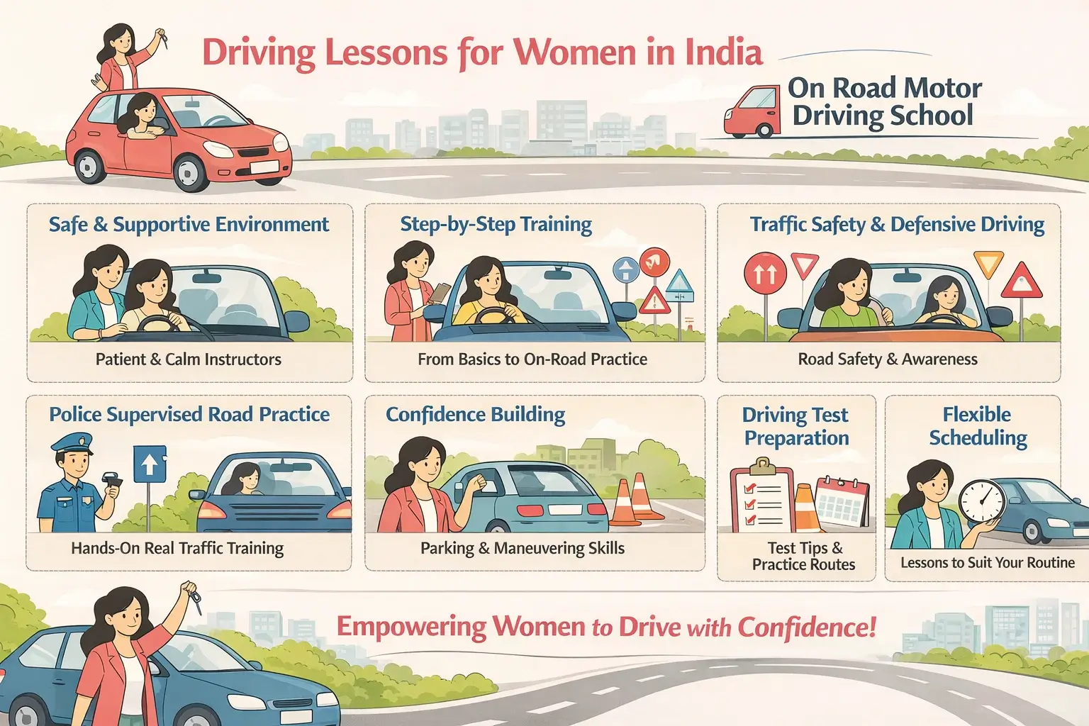 Best Driving School in India for Women Learners