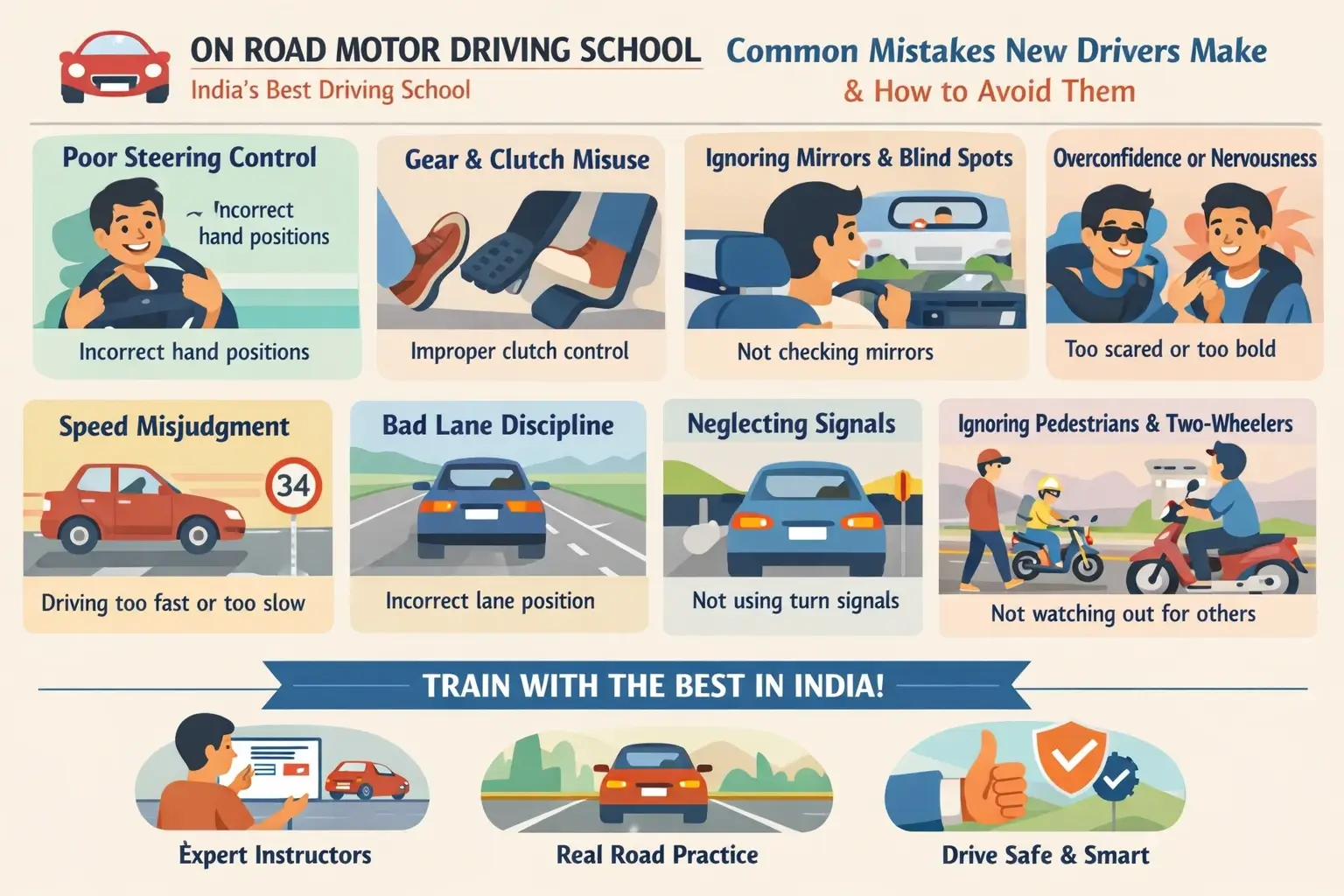 Common Driving Mistakes New Drivers Make