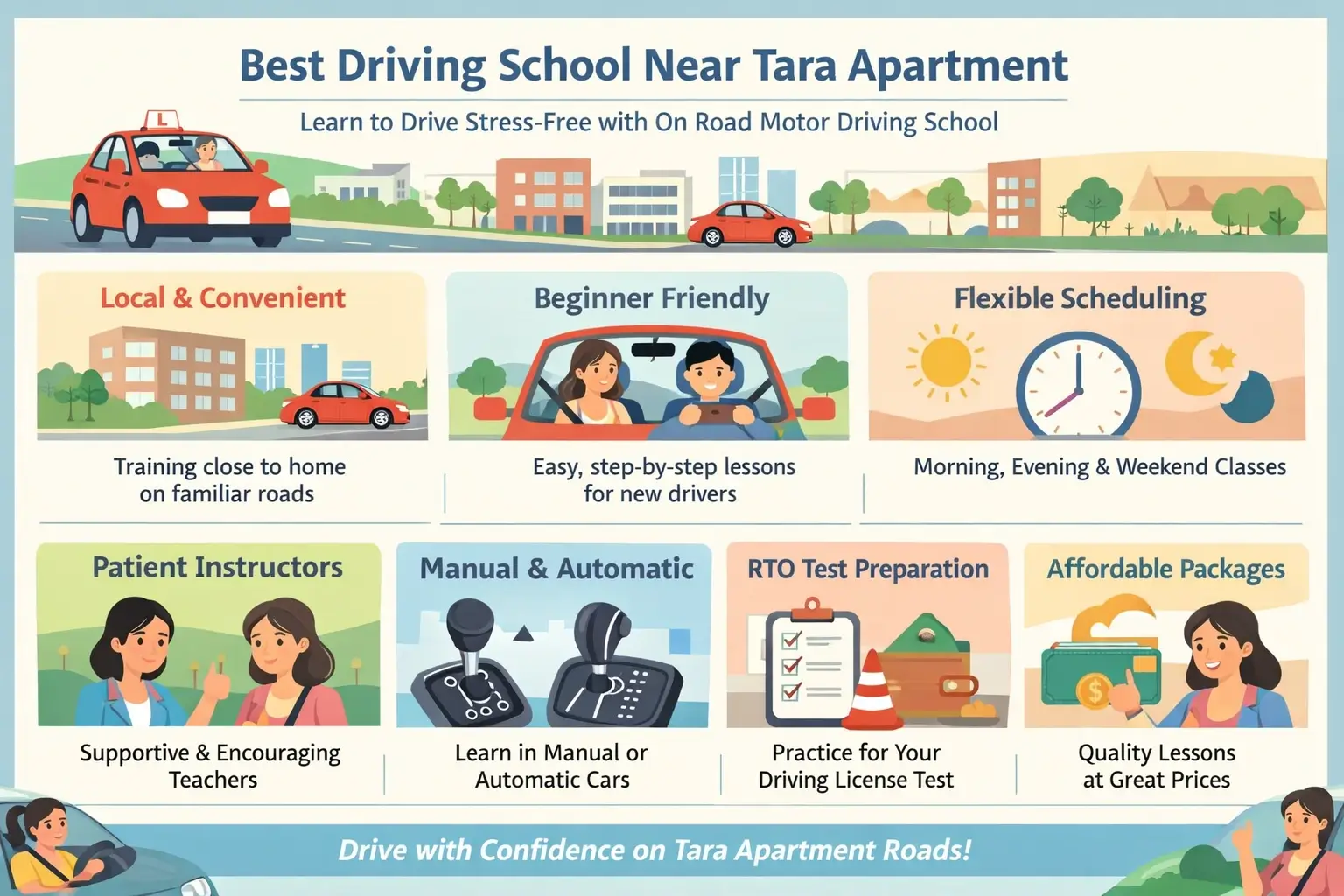 Driving School Near Tara Apartment