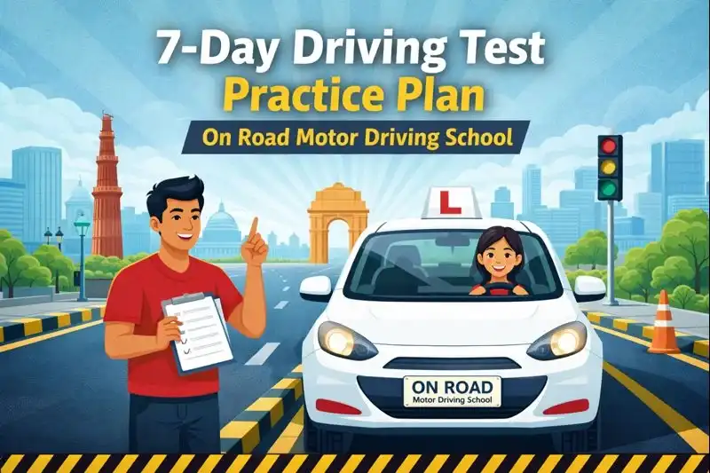 7-Day Driving Test Practice Plan On Road Motor Driving School