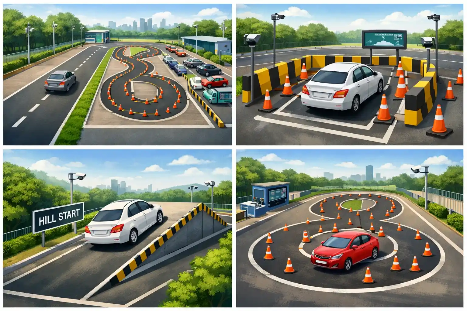 Automated Driving License Test in Delhi