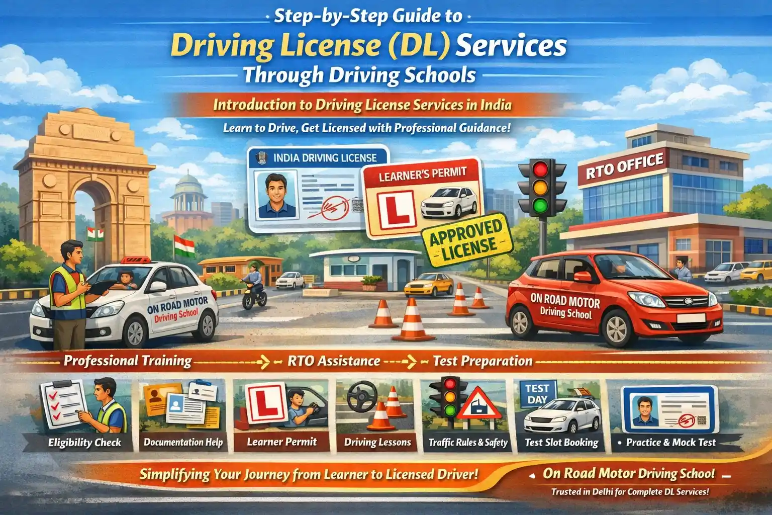 Driving License Services Through Driving Schools in Delhi