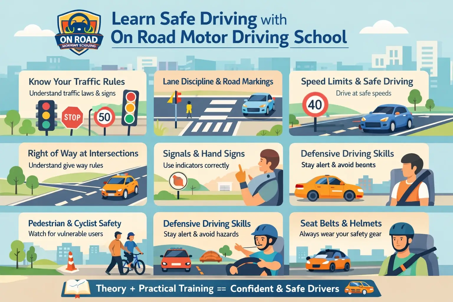 Traffic Rules, Signs & Road Safety Best Driving School in India