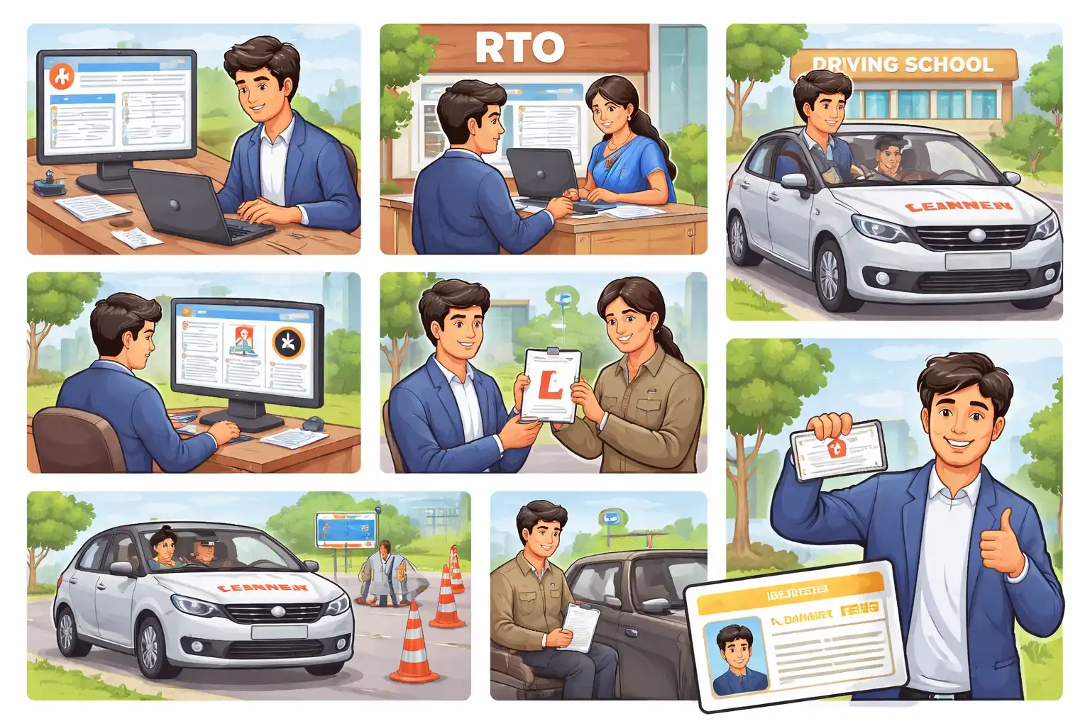Driving license process in India