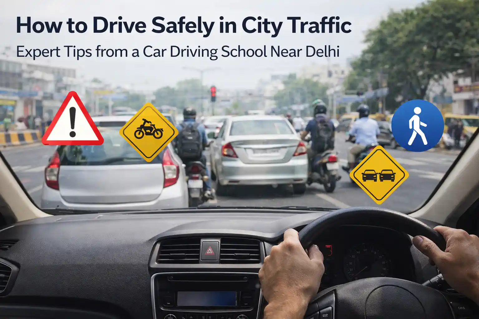 safe driving in city traffic