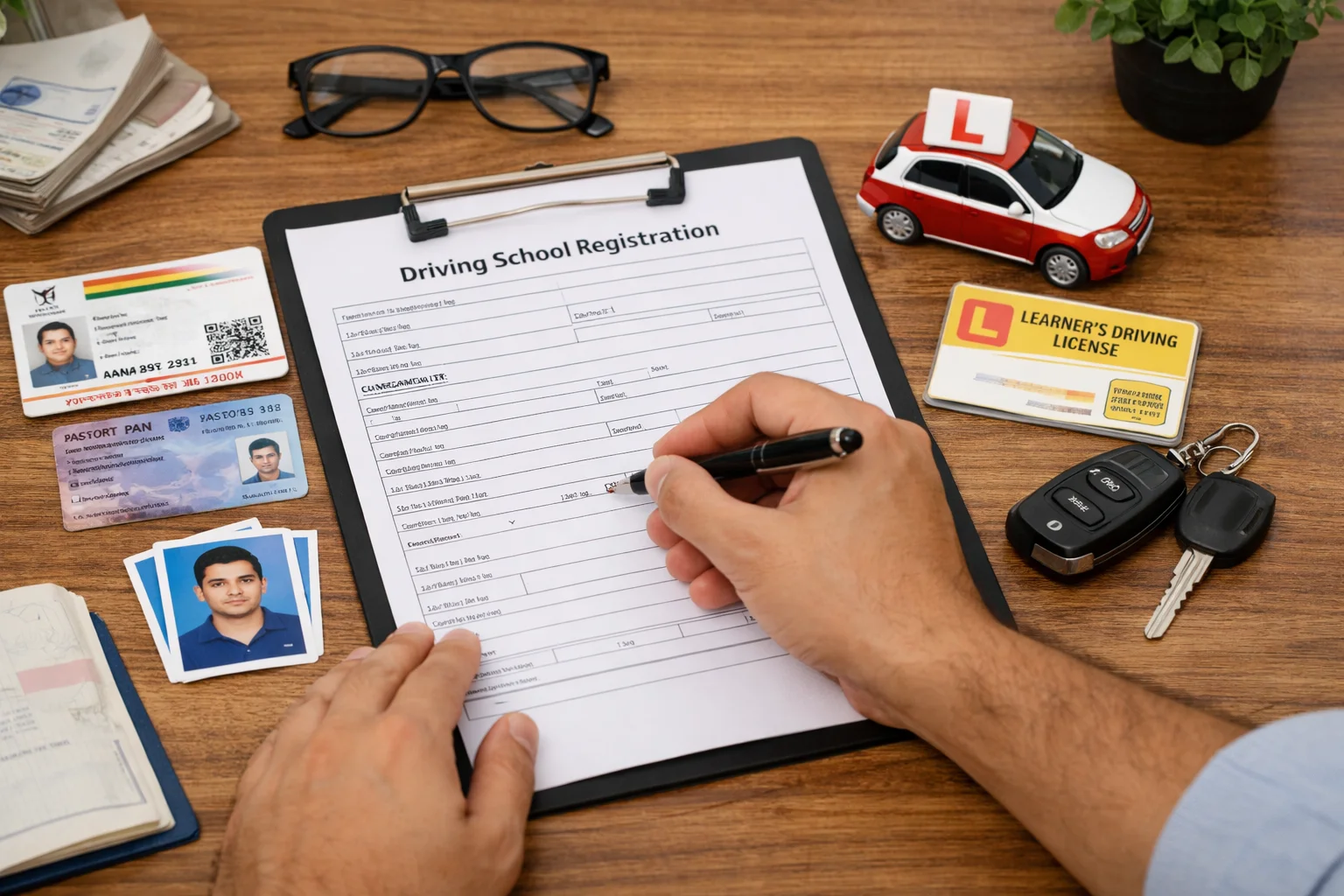 Car driving school fees