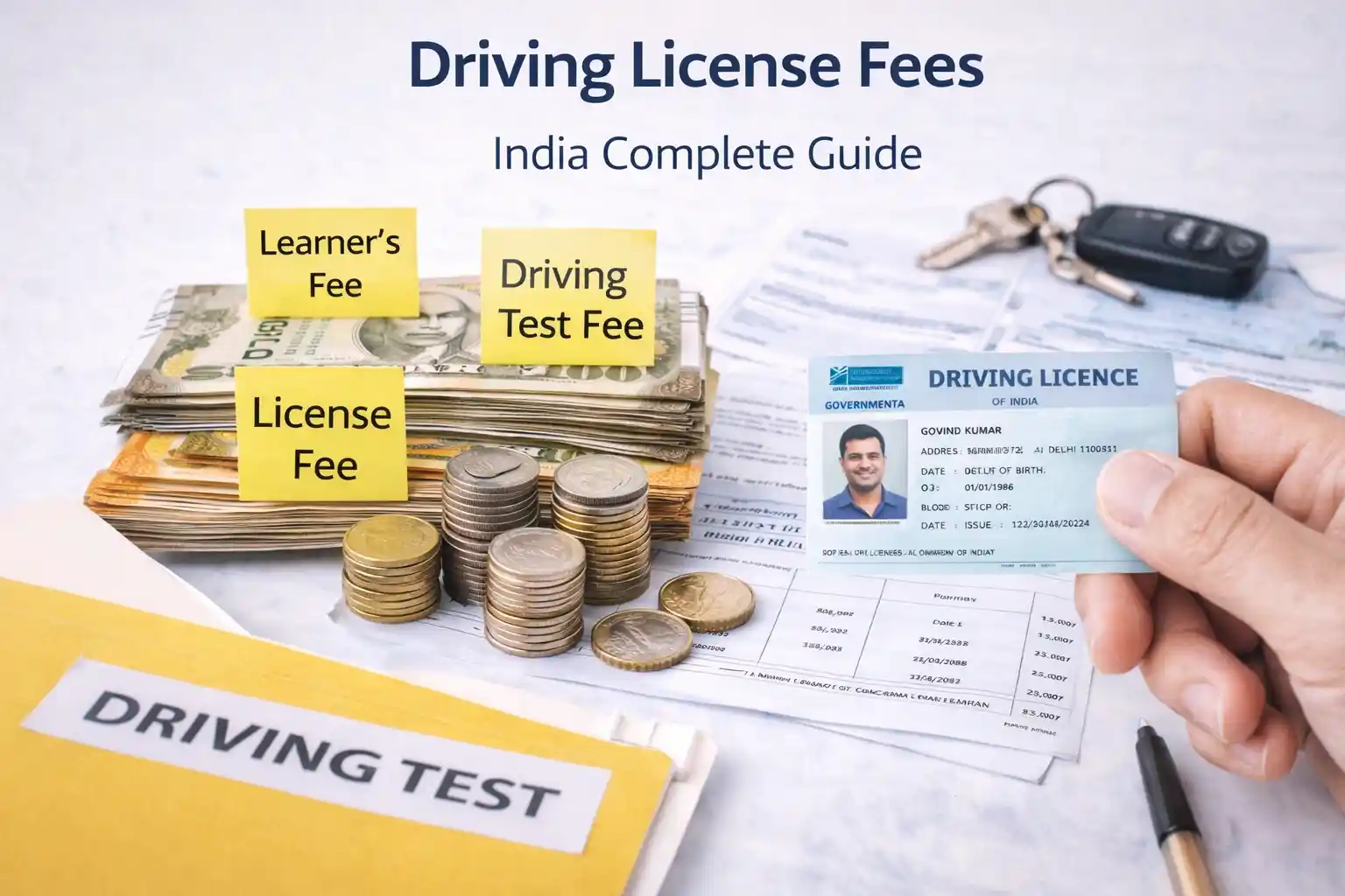 driving license fees