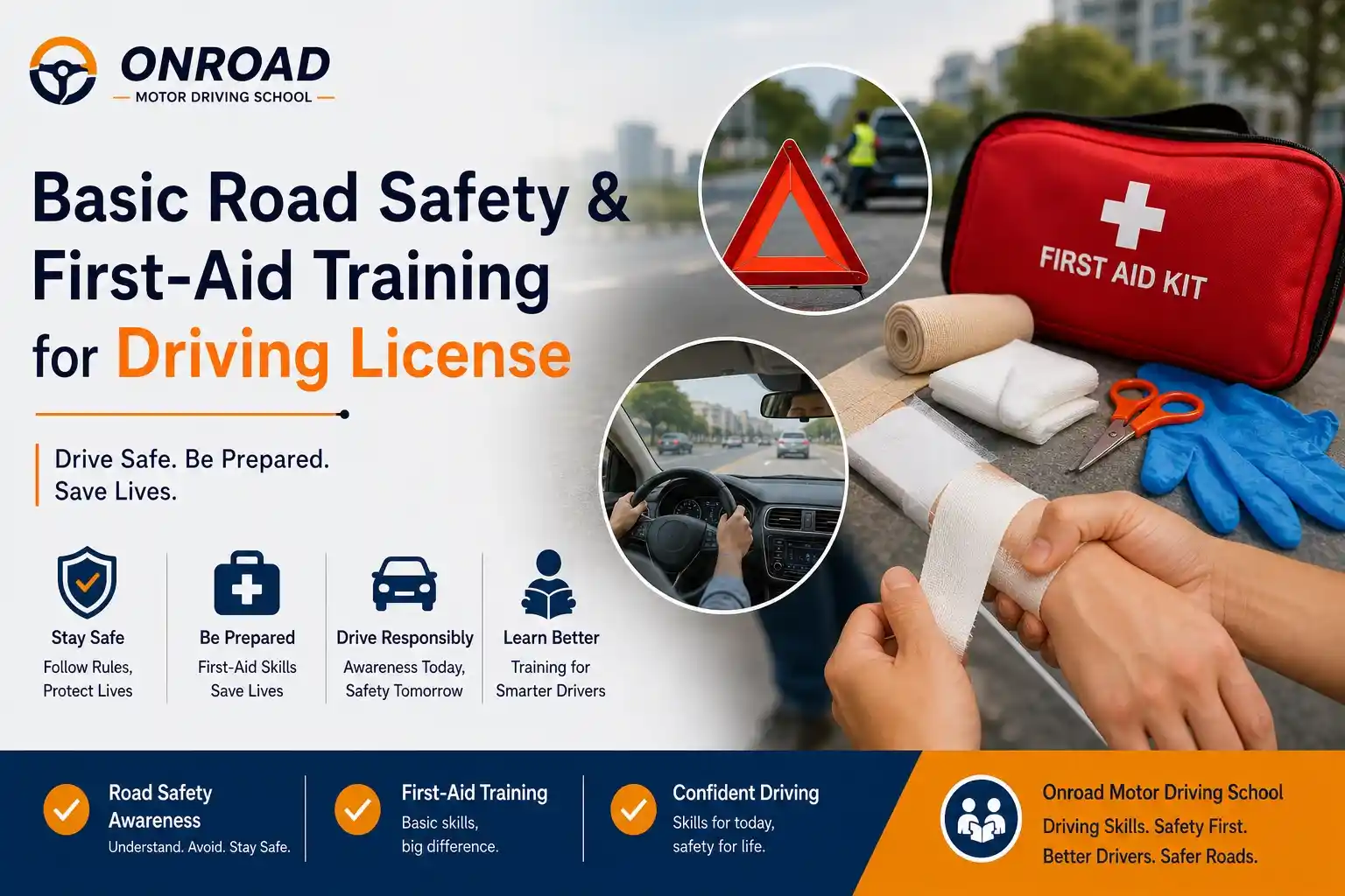 Road Safety & First-Aid Training for Driving License