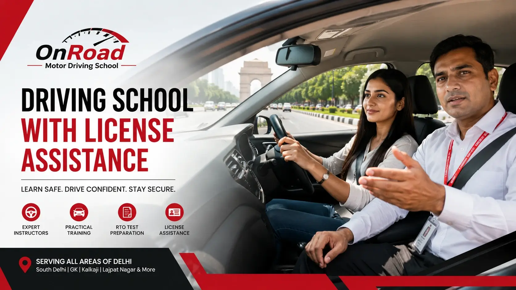 Driving school with license assistance
