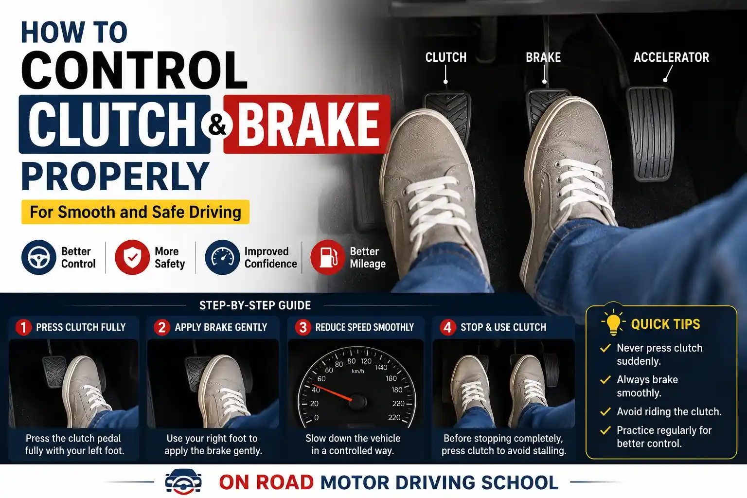How to Control Clutch and Brake Properly