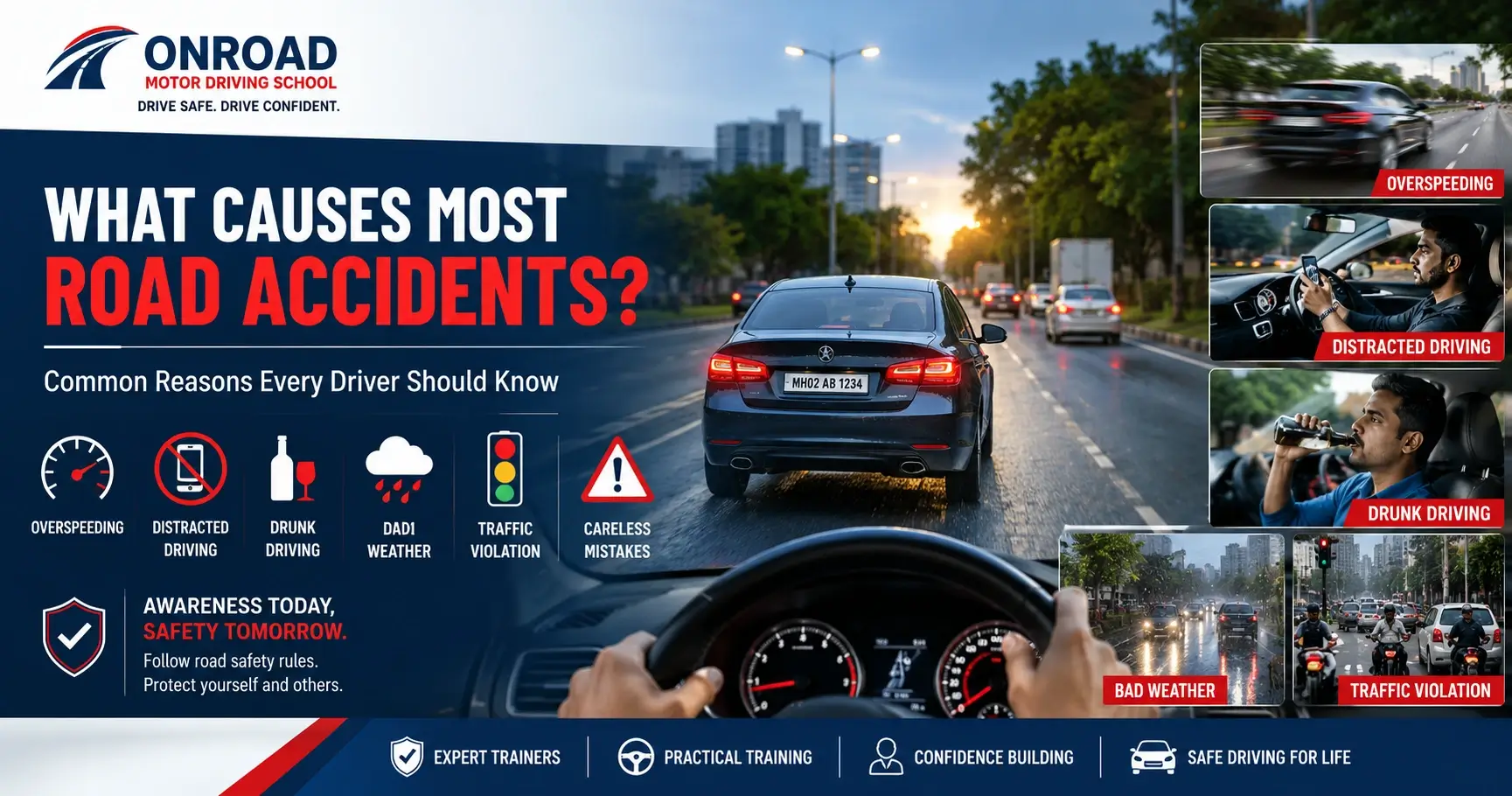 Causes of road accidents