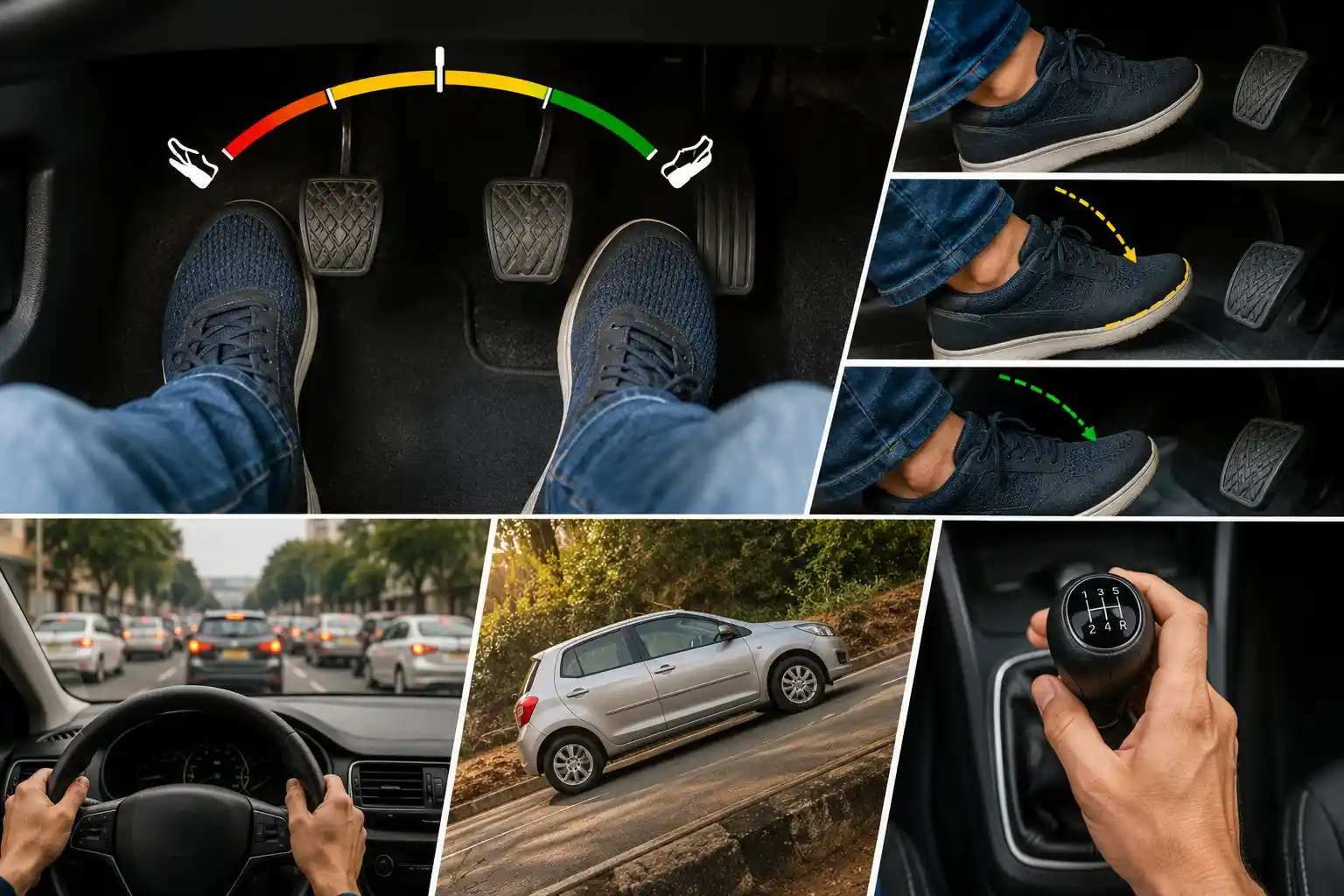 what is half clutch in driving