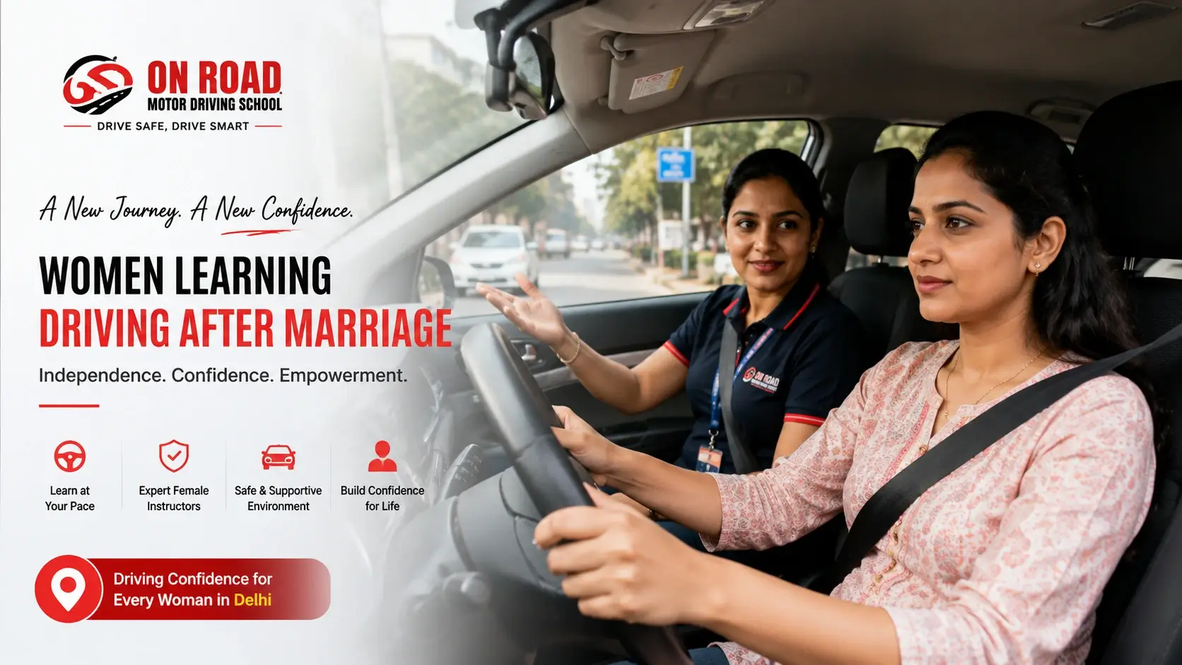 Women Learning Driving After Marriage