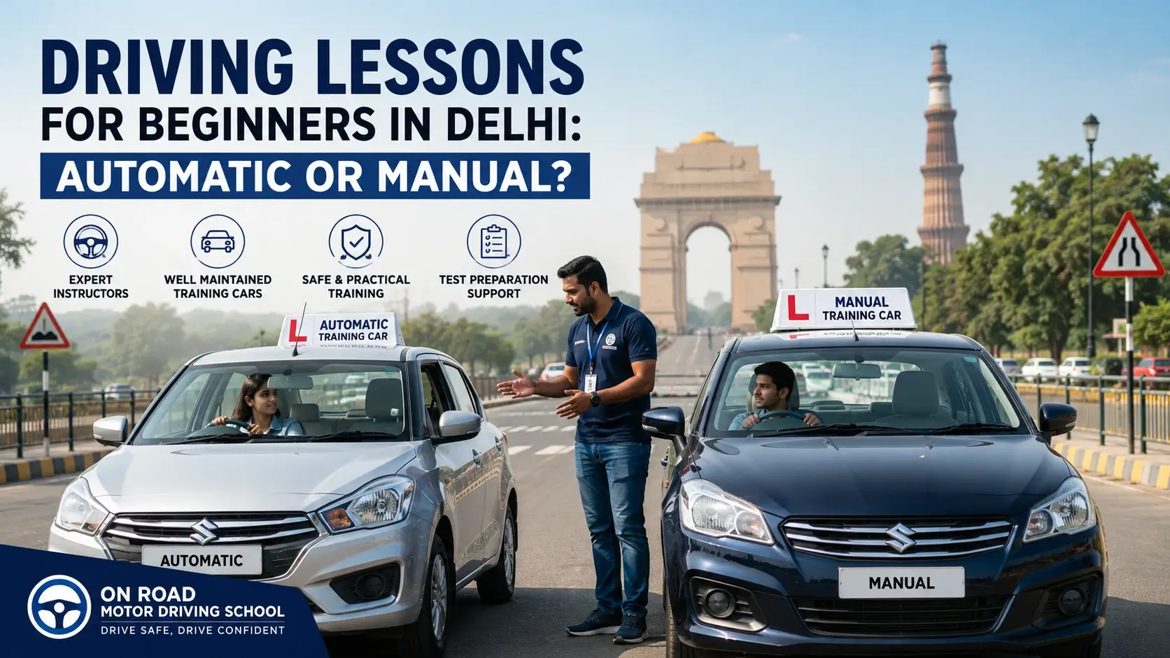 driving lessons for beginners in Delhi