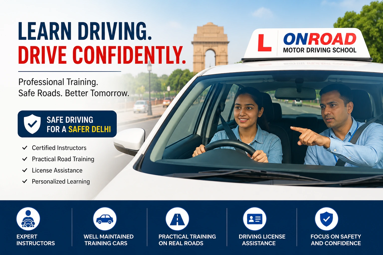 Best Driving School in Delhi for Safe Driving Lessons