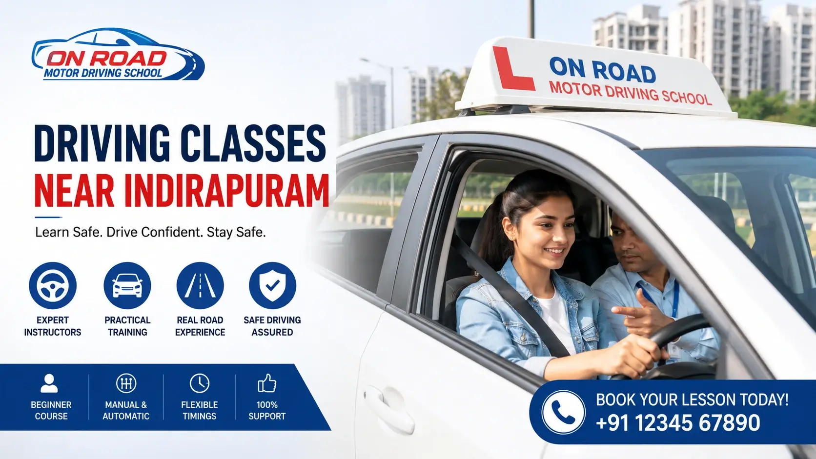 driving classes near Indirapuram