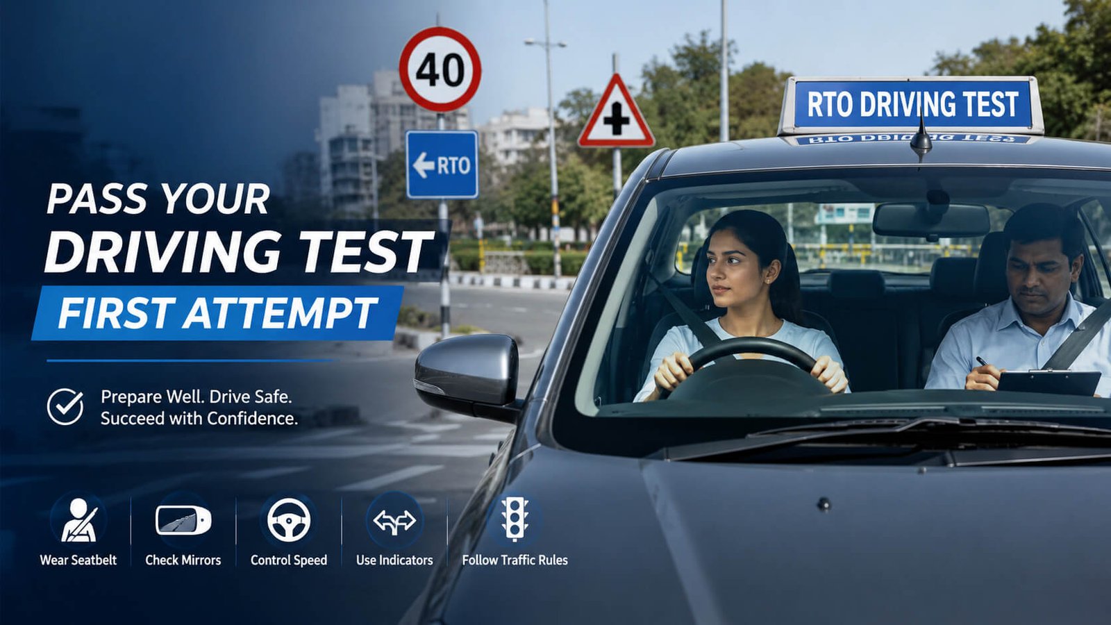 pass driving test first attempt