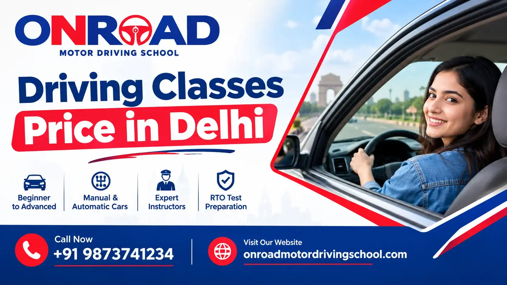 Driving classes price in Delhi