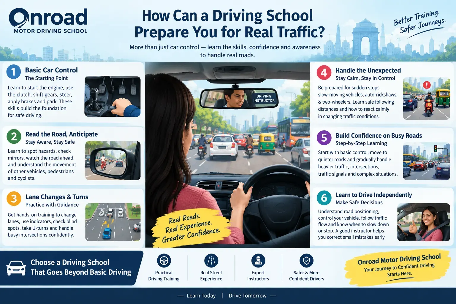 driving school for real traffic