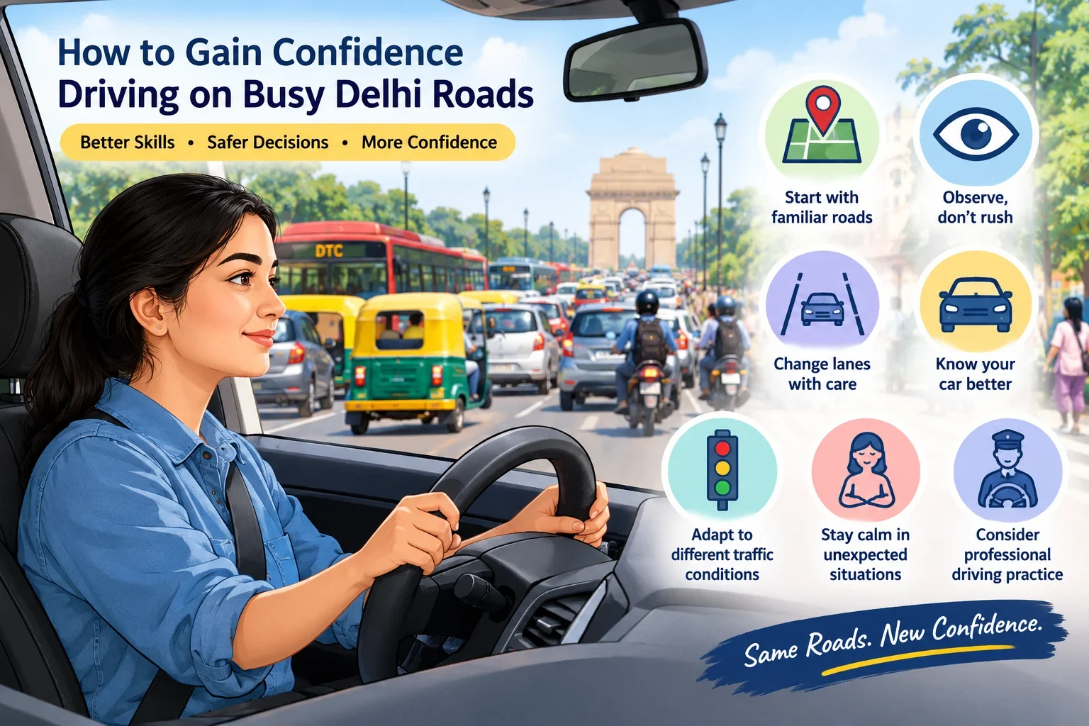 driving confidence in Delhi