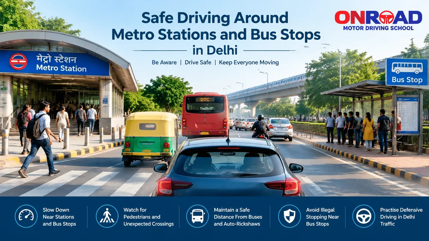 Safe Driving Near Metro Stations