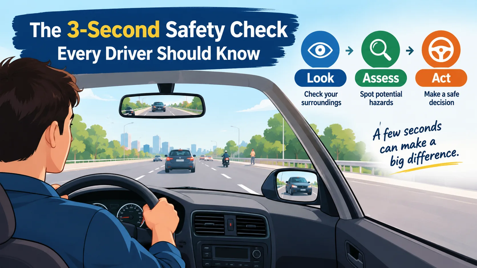 3-second safety check for drivers